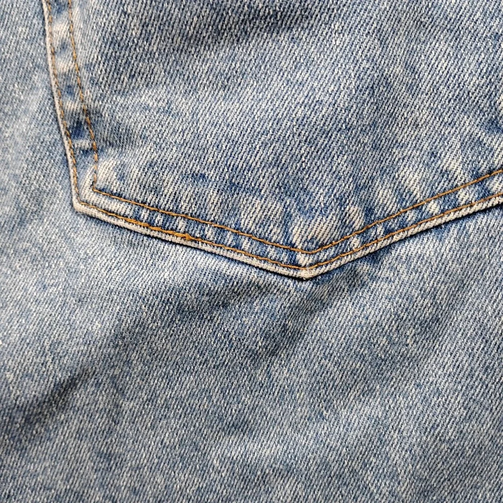 Zana Di Embroidered Wide Leg Jeans Women's 16 Blue Denim Vintage 90s Y2K Scroll